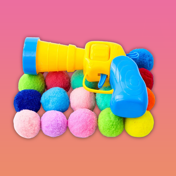 Katzen-Kanone: Spielzeug mit 30 Bällen